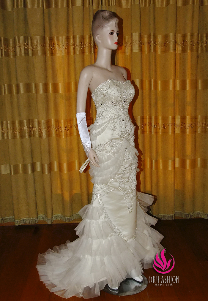 Orifashion HandmadeReal Romantic wedding dress RC122 - Click Image to Close